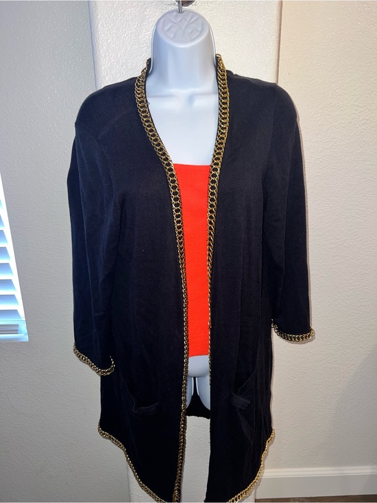 Joan Rivers Jackets & Blazers - Joan Rivers Navy Blue Knit Top